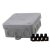  Junction box, off-wall, 85x85x40mm, gray IP54, with terminal block 18431