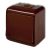 Aquastar push switch with bell signal, brown IP54 22061B