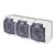  Aquastar grounded csf. plug socket, 3, transparent IP54 22131