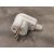Earthed plug (plastic), side outlet, white 24030