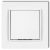  MINI single-pole switch with frame white 4100H
