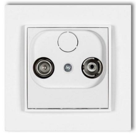  MINI TV socket (end 2dB) with frame white 4109H