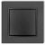  MINI single-pole switch with frame metallic graphite 4114H