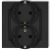  MINI double plug with frame matt black 4136H