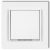  MINI push button with frame matt white 4163H