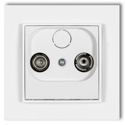 MINI TV socket (end 2dB) with frame matt white 4169H