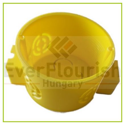Modular junction box, yellow, 41mm deep  