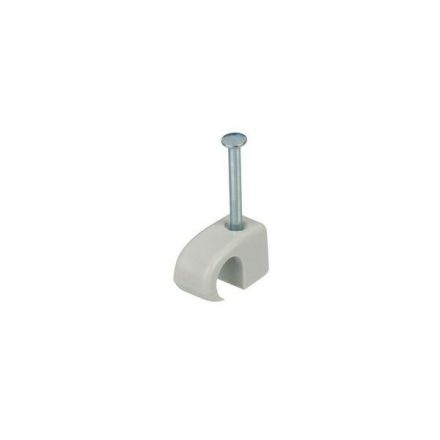 Nail cable clips 7–11 mm, 100 pcs, grey  