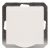  OPAL plug, single, frameless, grounded pin cover, white 8706H