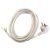 Connection cable with earthed plug, 5m, H05VV-F 3x1.0, white  