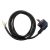 Connection cable with earthed plug, 5m, H05VV-F 3x1.0, black  