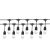 String light - series of sockets 10 x E27, 10m IP44 WOJ14342