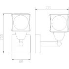 MANTRA CUADRAX decorative indoor wall lamp, 1 light source