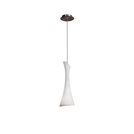  Mantra Zack 0772 Modern Pendant Satin Nickel Opal Metal Glass