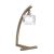  Mantra Cuadrax Antique Brass Glass 0994 Table Lamp Antique Copper Metal Glass