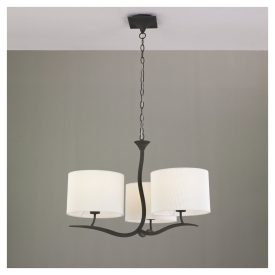    Mantra Eve 1151 Chandeliers for Living Room Anthracite Metal