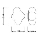 MANTRA EOS decorative indoor wall lamp LED  IP44