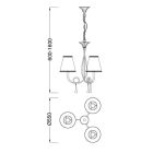 MANTRA PAOLA Decorative indoor pendant lamp 