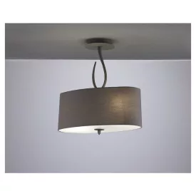  Mantra Lua 3690 Ceiling Lamp Gray Metal