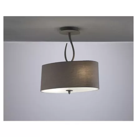  Mantra Lua 3690 Ceiling Lamp Gray Metal