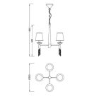 MANTRA TIFFANY Decorative indoor pendant lamp 