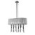  Mantra Tiffany 3853 Pendant Chrome Metal