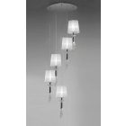  Mantra Tiffany 3857 Multi-Prong Pendant Chrome Metal