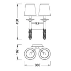 MANTRA TIFFANY decorative indoor wall lamp 