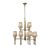  Mantra Tiffany 3870 Chandeliers for Living Room Antique Copper Metal