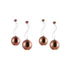  Mantra CRYSTAL BRONZE 4614 One-pronged pendant red copper glass