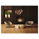  Mantra CRYSTAL BRONZE 4614 One-pronged pendant red copper glass