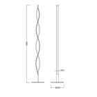 MANTRA SAHARA Decorative indoor floor lamp LED, dimmable