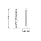  Mantra Sahara 4862 LED Table Lamp Chrome Metal