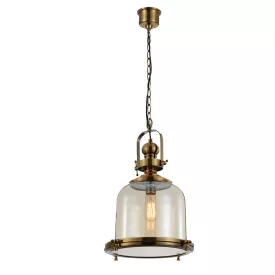    Mantra Vintage 4972 Single Prong Pendant Antique Copper Metal