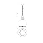  Mantra Vintage 4974 Single Prong Pendant Antique Copper Metal