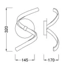 MANTRA NUR decorative indoor wall lamp LED 