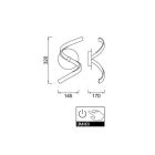 MANTRA NUR decorative indoor wall lamp LED, dimmable