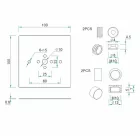  Mantra Bahia 5170 Decor Frame Satin Nickel
