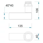  MANTRA-5235 TEK wall lamp 1 light (body only)
