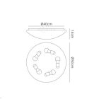 MANTRA ZERO E27 TEK ceiling lamp 