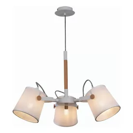  Mantra Nordica Ii 5461 Wooden White Chandelier