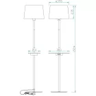  MANTRA-5465 decorative indoor floor lamp and USB output
