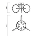  Mantra Aros 5756 ceiling lamp chrome