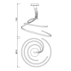  Mantra Nur Plata 5821 Ceiling Lamp Silver