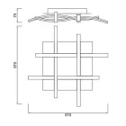  Mantra Nur Forja 5828 Ceiling Lamp Brown Metal