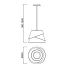 MANTRA ALBORAN Decorative indoor pendant lamp, small 