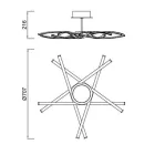  Mantra Aire Led 5917 Ceiling Lamp Silver