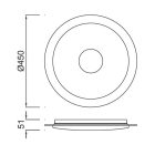  Mantra Virgin Arena 5929 Ceiling Crystal Lamp White Metal Acrylic