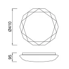 MANTRA DIAMANTE II decorative indoor ceiling lamp LED 