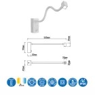  Mantra Boavista 6048 Wall Lamp Matt White White Acrylic